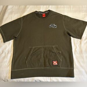 Men’s Nike Air Short Sleeve Sweatshirt Olive Green